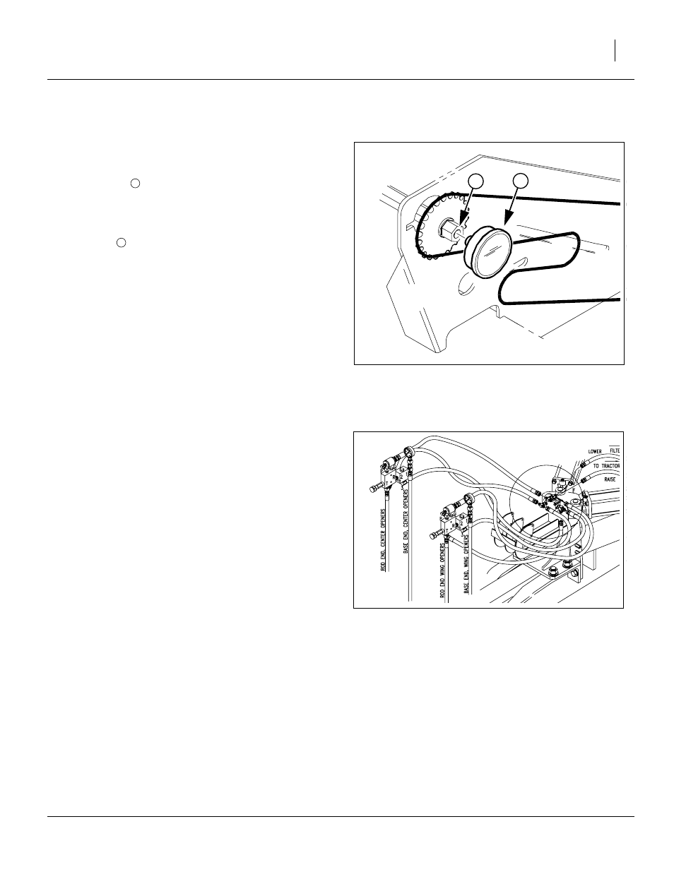 Install final accessories, Acremeter installation, Open center conversion | Acremeter installation open center conversion | Great Plains 2S-2600HDF Predelivery Manual User Manual | Page 29 / 40