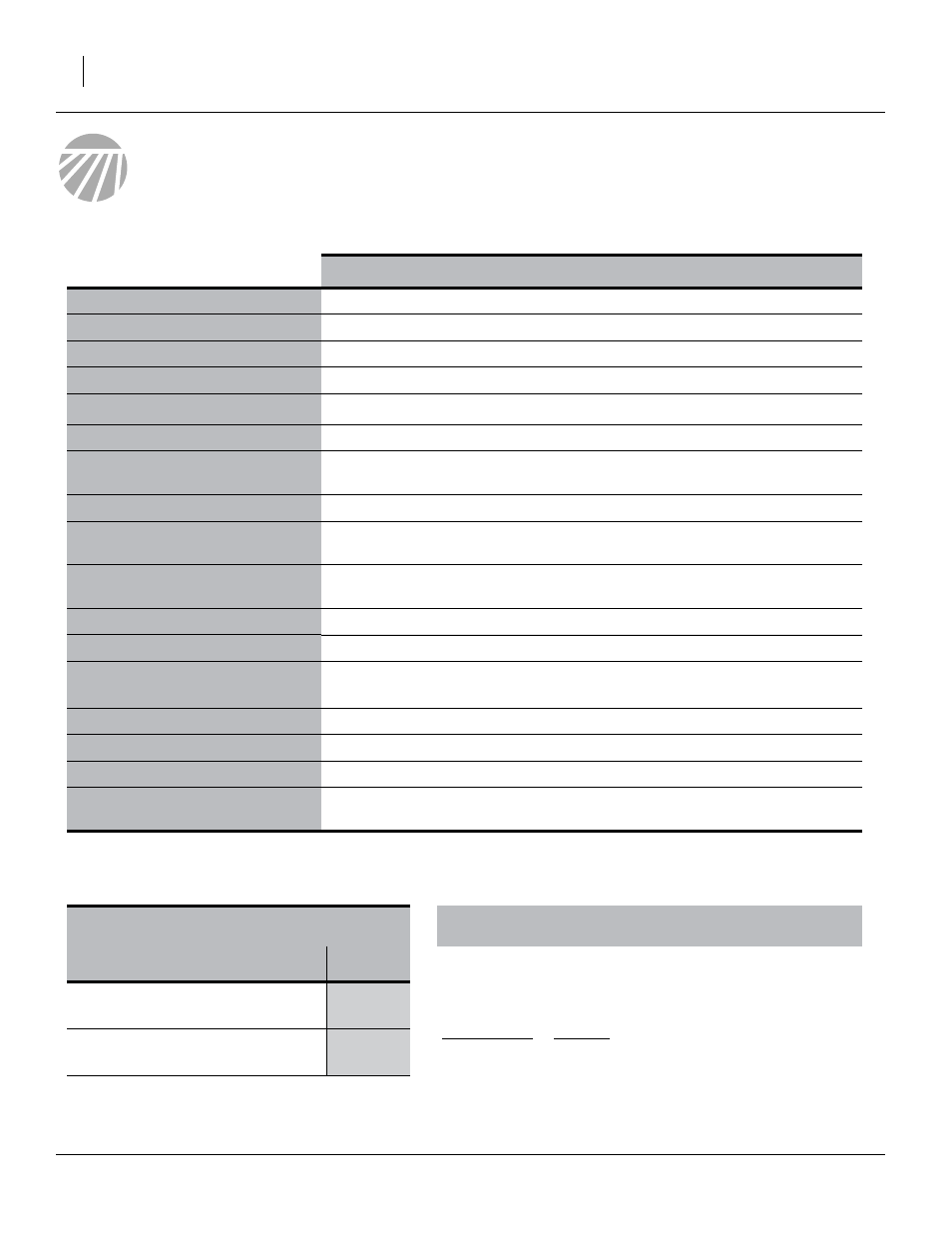 Appendix, Specifications and capacities, Tire inflation chart | Great Plains 2S-2600HDF Predelivery Manual User Manual | Page 32 / 40