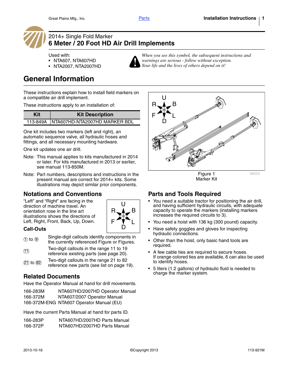 Great Plains NTA2007HD Installation Instructions User Manual | 20 pages