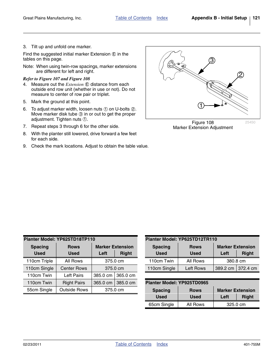 Great Plains YP925TD Operator Manual User Manual | Page 125 / 134