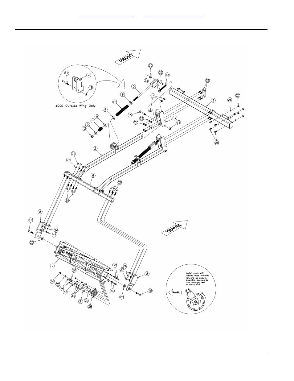 Reel only assembly (s/n gp-5250nn-) | Great Plains 4000TT Parts Manual User Manual | Page 104 / 142