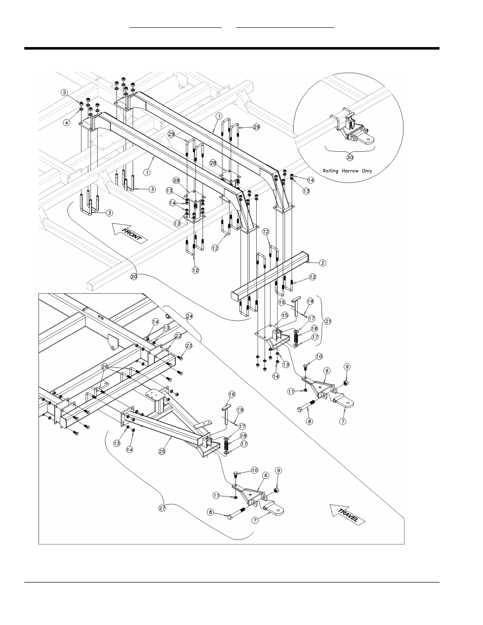 Rear hitch with slide flex tongue | Great Plains 4000TT Parts Manual User Manual | Page 124 / 142