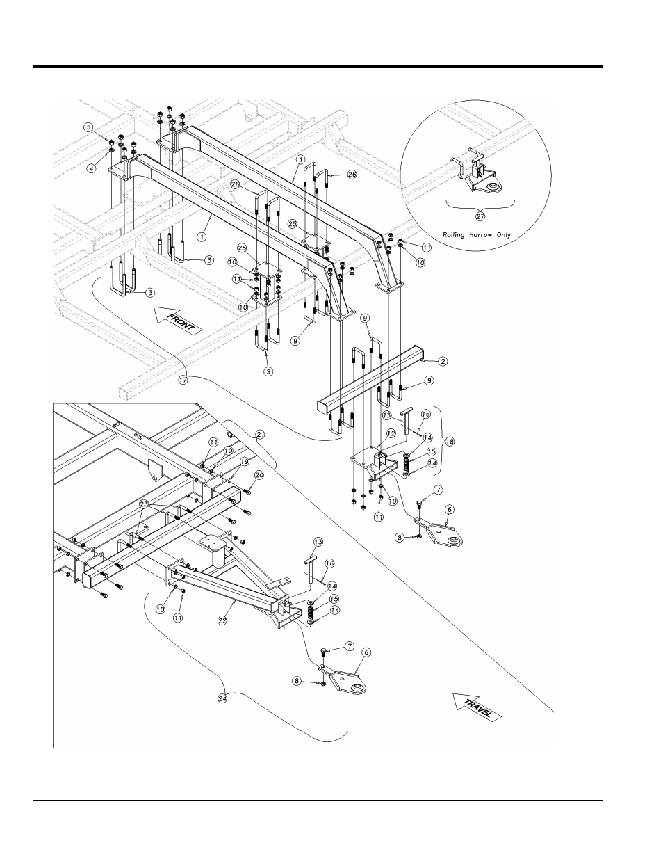 Rear hitch with slide rigid ball | Great Plains 4000TT Parts Manual User Manual | Page 126 / 142