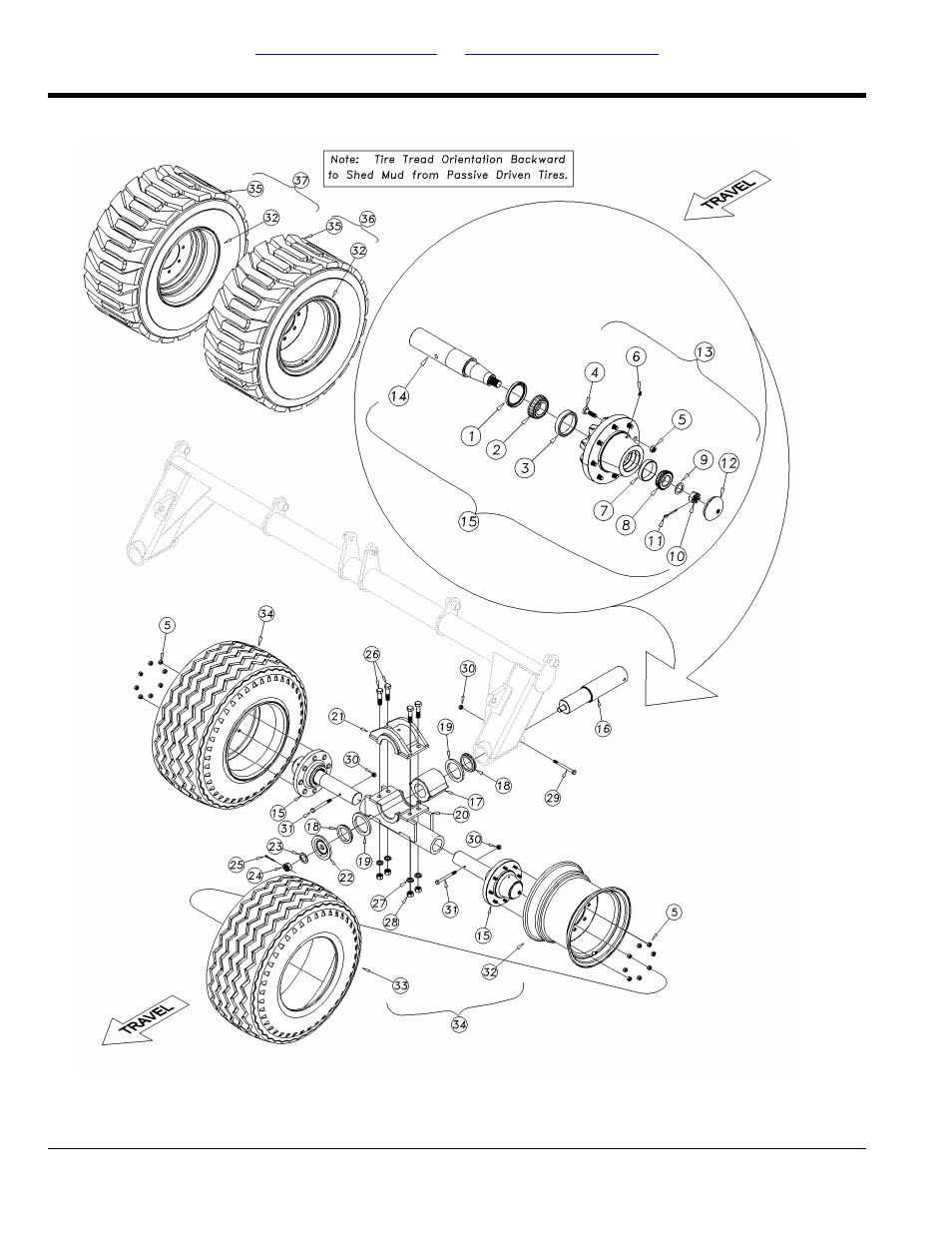 4000tt center transport assembly (s/n 3582nn+ thru, 46488nn-) | Great Plains 4000TT Parts Manual User Manual | Page 38 / 142