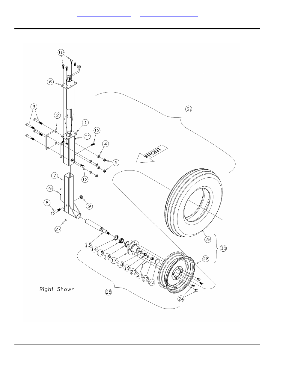 4000tt wing gauge wheel assembly (optional) | Great Plains 4000TT Parts Manual User Manual | Page 48 / 142