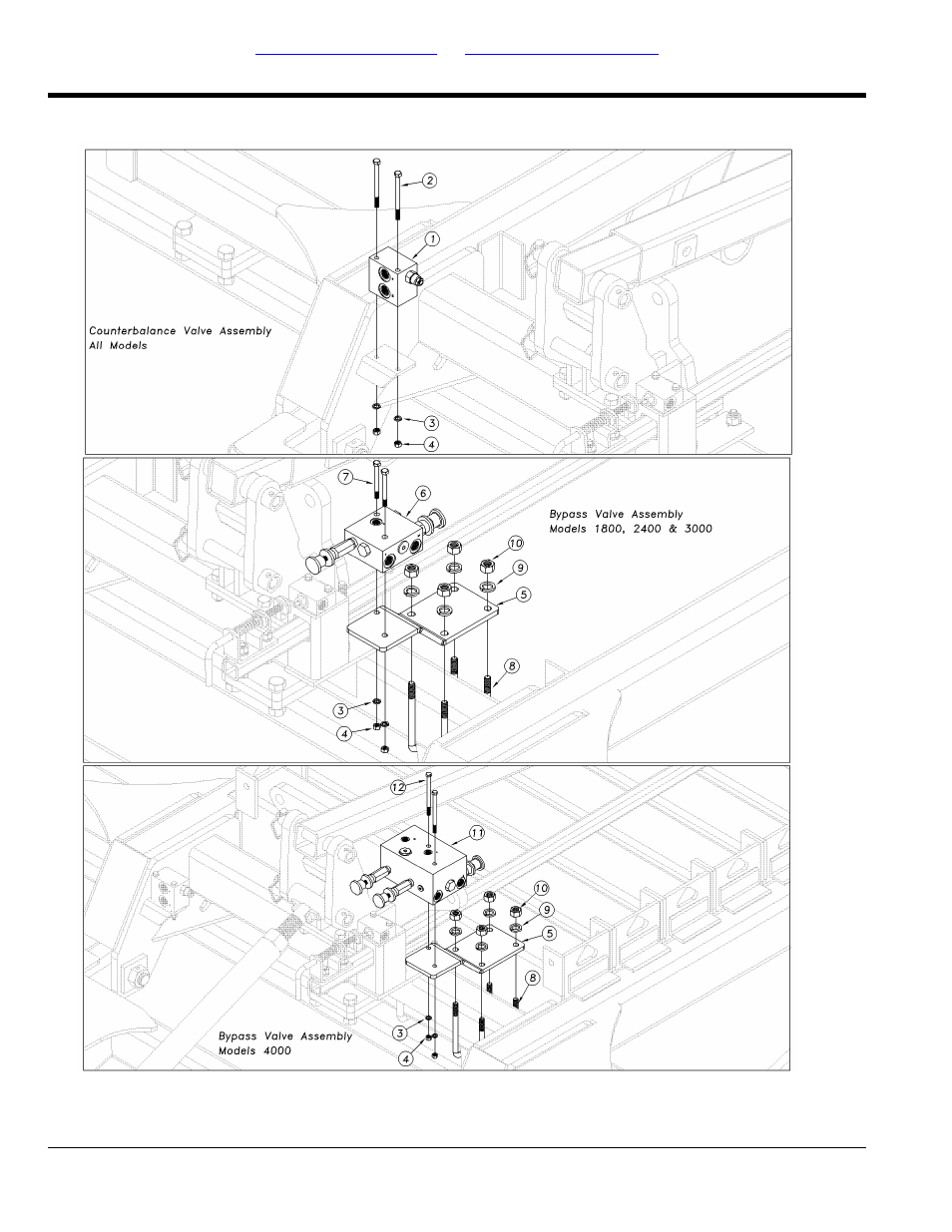 Hydraulic valve bracket assembly | Great Plains 4000TT Parts Manual User Manual | Page 52 / 142