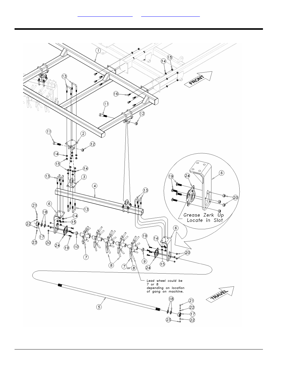 Section 8: attachments, Rolling harrow assembly (s/n gp-5250nn-) | Great Plains 4000TT Parts Manual User Manual | Page 94 / 142