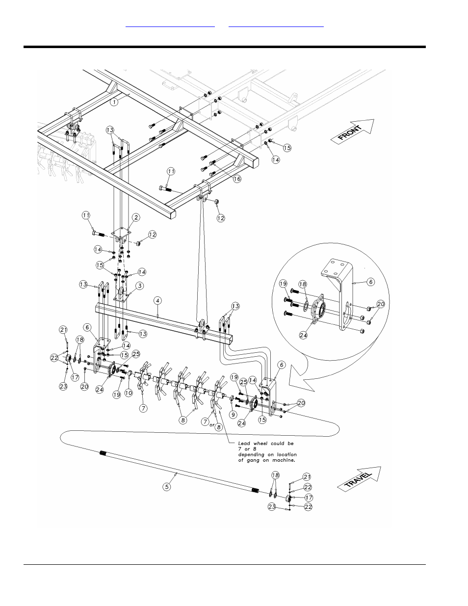 Rolling harrow assembly (s/n gp-5251nn+) | Great Plains 4000TT Parts Manual User Manual | Page 96 / 142