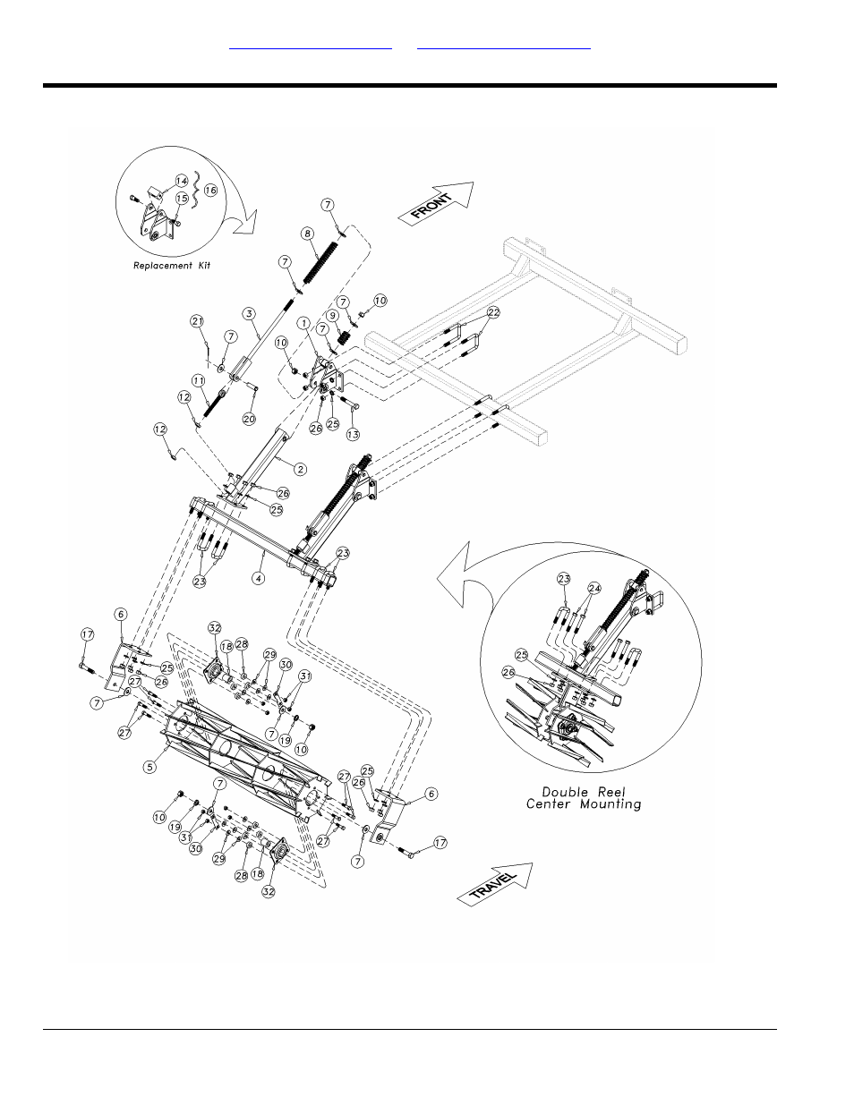 Reel following rolling harrow assembly (s/n, 3335nn-) | Great Plains 4000TT Parts Manual User Manual | Page 98 / 142