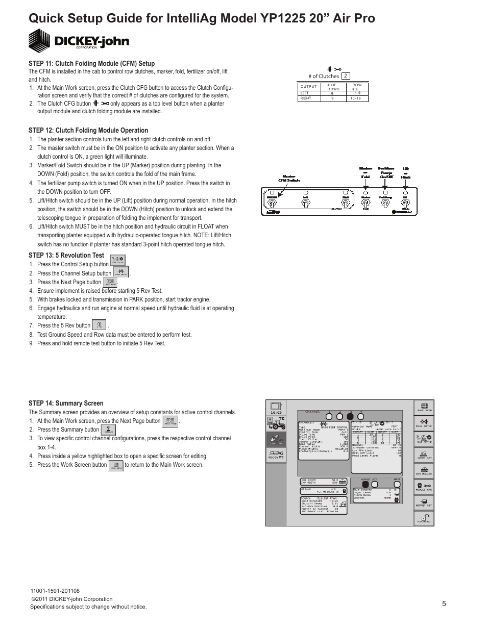 Great Plains YP1225A-1820 18 Row 20-Inch Quick Start User Manual | Page 5 / 6