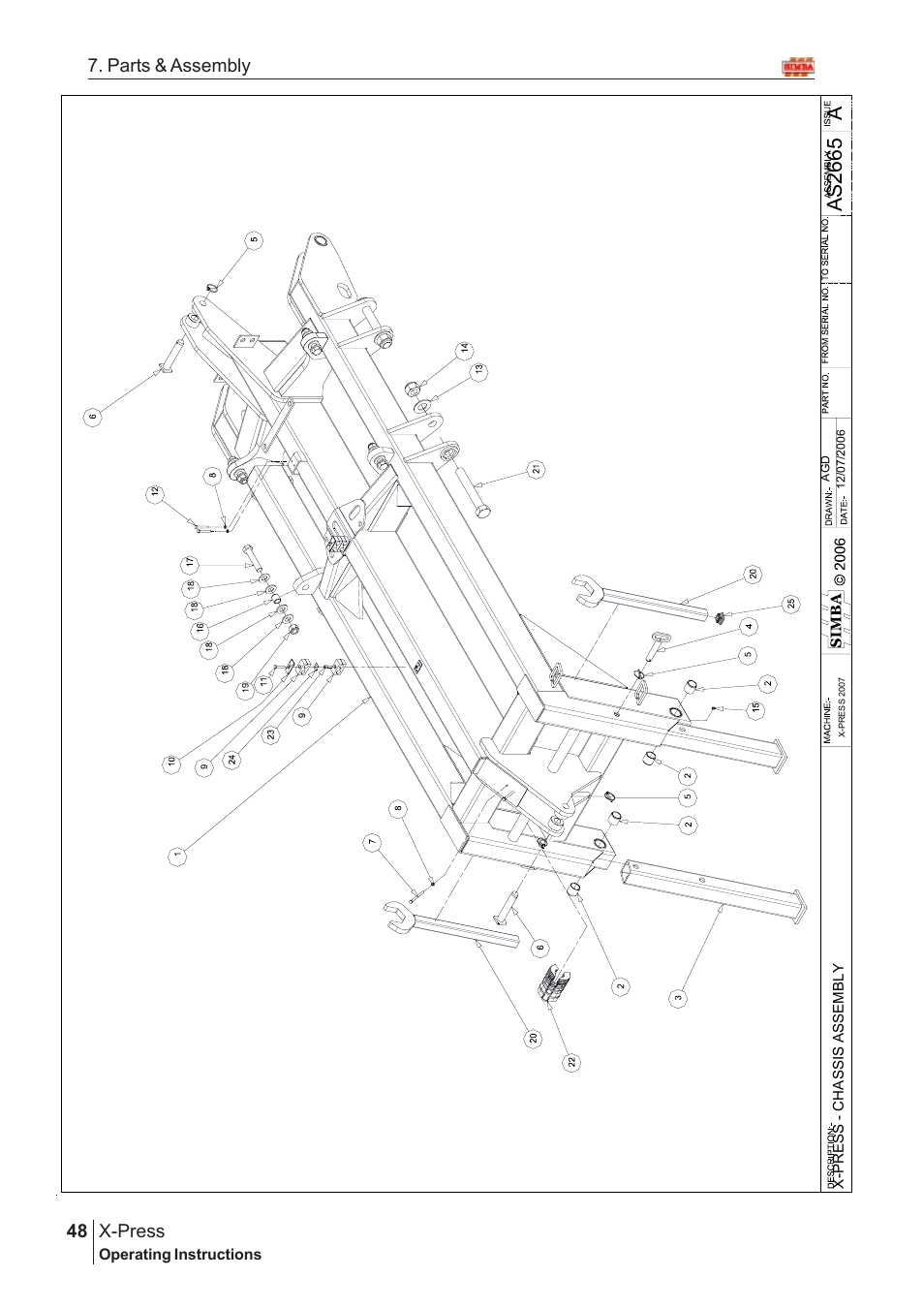 Aas2 66 5, X-press, 48 7. parts & assembly | Great Plains AS2666 Assembly Instructions User Manual | Page 10 / 82
