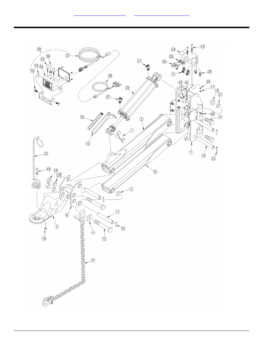 Hydraulic hitch mounting | Great Plains YP1625A Parts Manual User Manual | Page 10 / 240