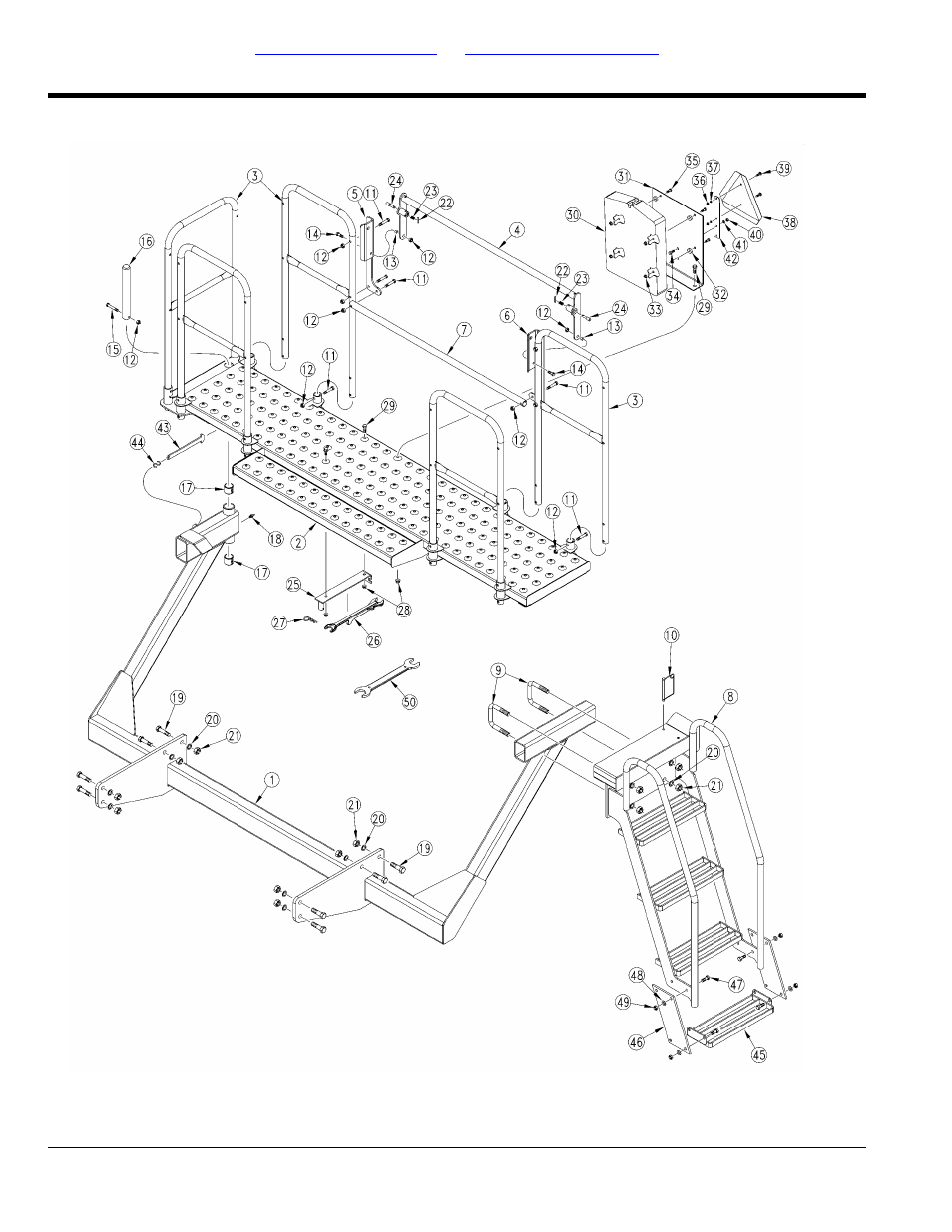 Walkboard, Table of contents part number index walkboard | Great Plains YP1625A Parts Manual User Manual | Page 16 / 240