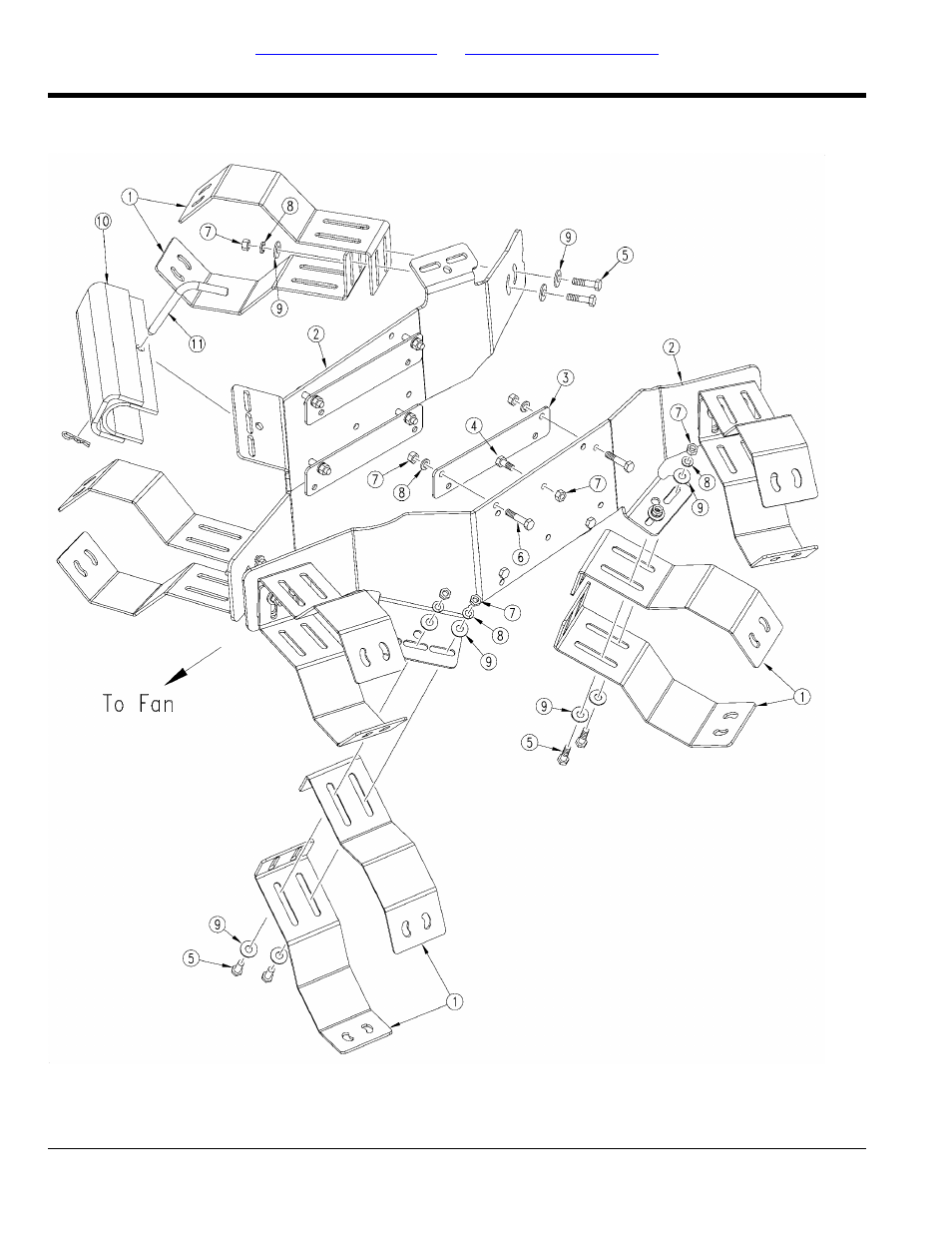 Air hose tower mount | Great Plains YP1625A Parts Manual User Manual | Page 36 / 240