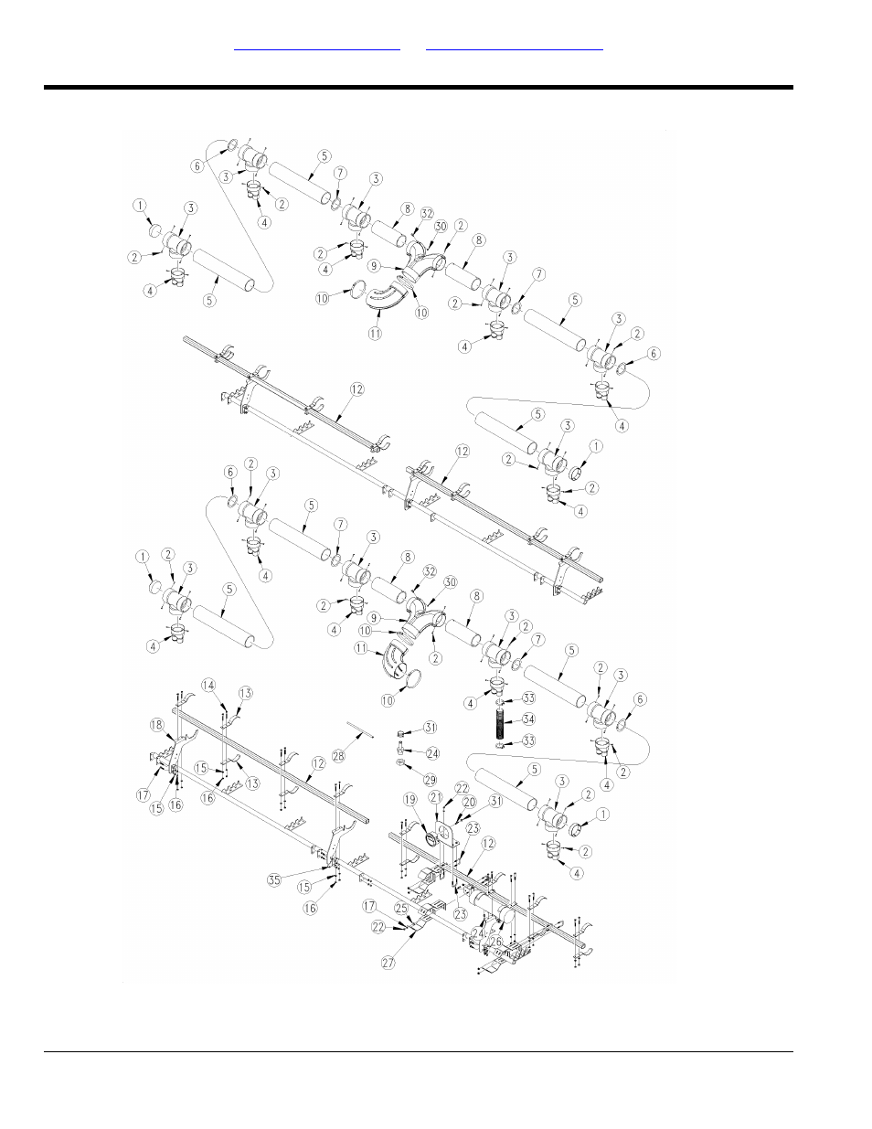 Yp16a air delivery 36" and 36" tr spacing | Great Plains YP1625A Parts Manual User Manual | Page 58 / 240