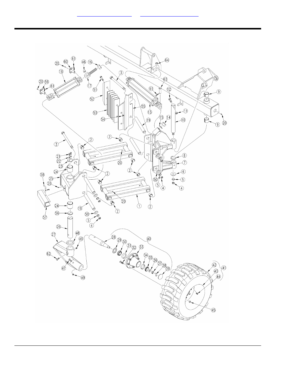 Transport, Gauge wheels, Table of contents part number index gauge wheels | Great Plains YP1625A Parts Manual User Manual | Page 64 / 240
