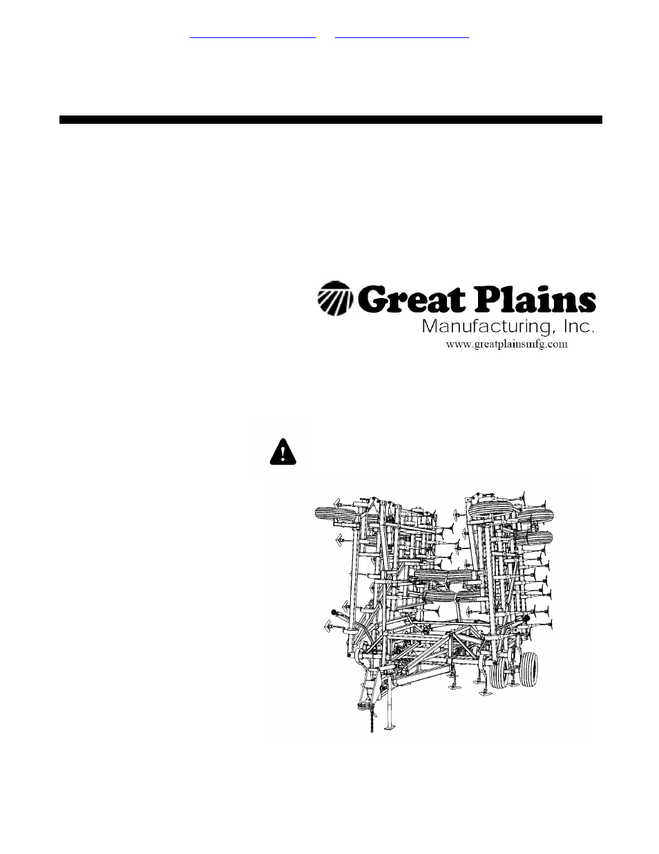 Great Plains 6548 Series VII Field Cultivator-Rigid Hitch Parts Manual User Manual | 96 pages