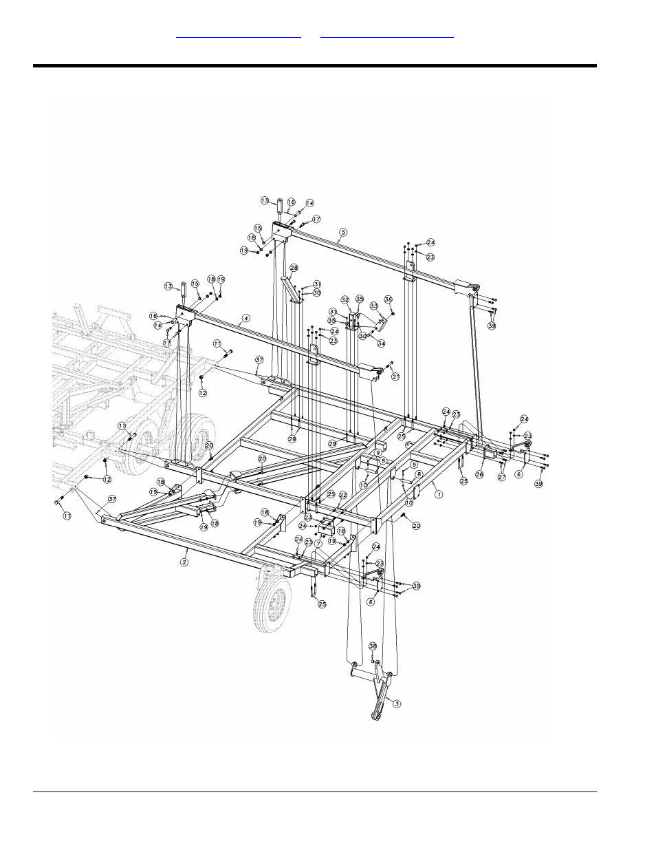 6537-6548 inside wing assembly | Great Plains 6548 Series VII Field Cultivator-Rigid Hitch Parts Manual User Manual | Page 14 / 96