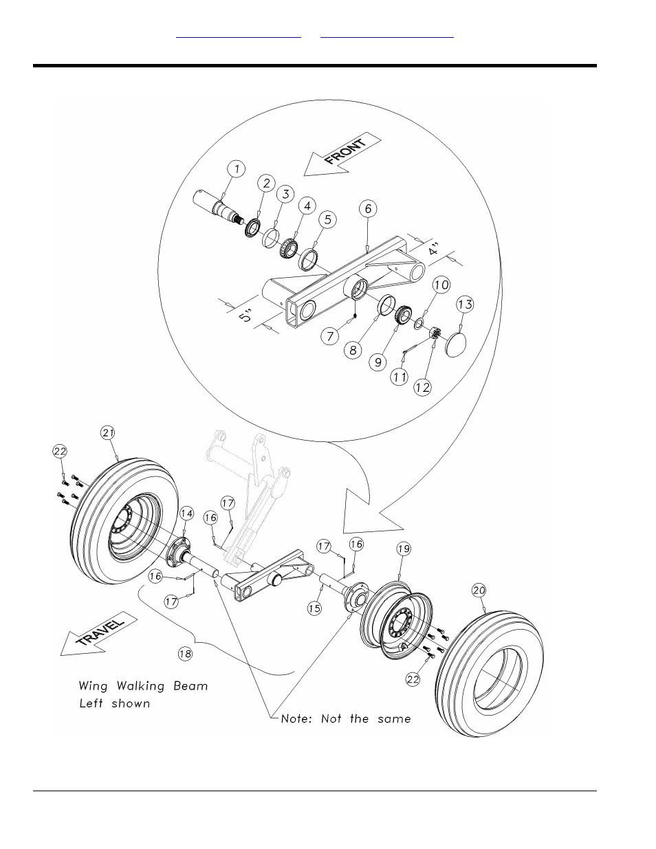 Inside wing walking beam | Great Plains 6548 Series VII Field Cultivator-Rigid Hitch Parts Manual User Manual | Page 24 / 96