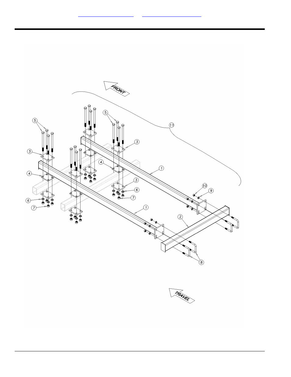 Heavy duty 3 & 5 ez hitch extension | Great Plains 6548 Series VII Field Cultivator-Rigid Hitch Parts Manual User Manual | Page 88 / 96