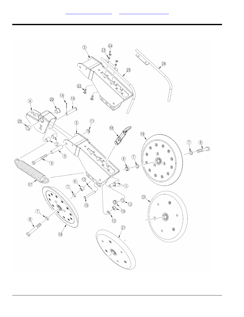 Press wheels, Press wheel assembly | Great Plains YP4425A Parts Manual User Manual | Page 108 / 192