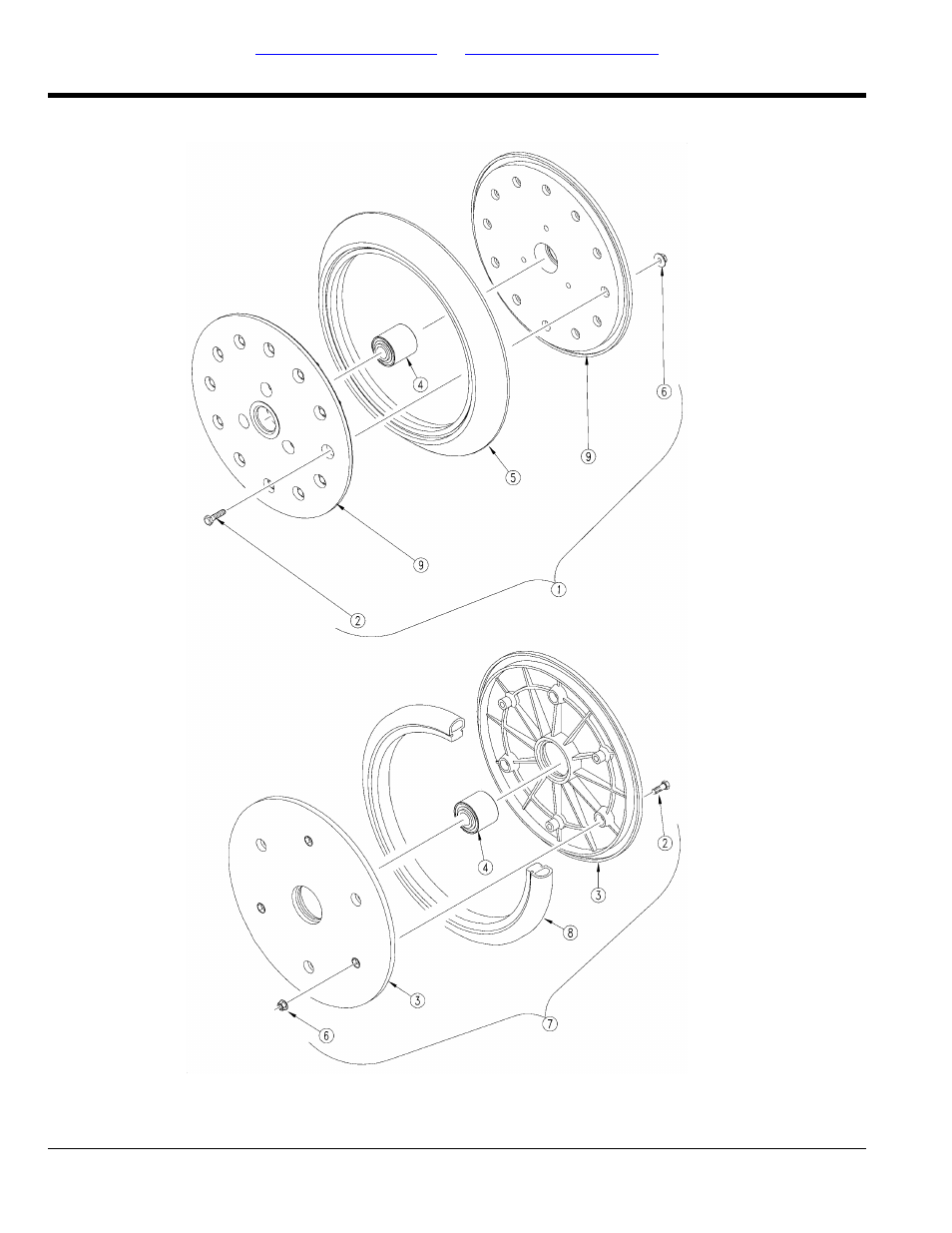 Press wheel breakdowns | Great Plains YP4425A Parts Manual User Manual | Page 114 / 192