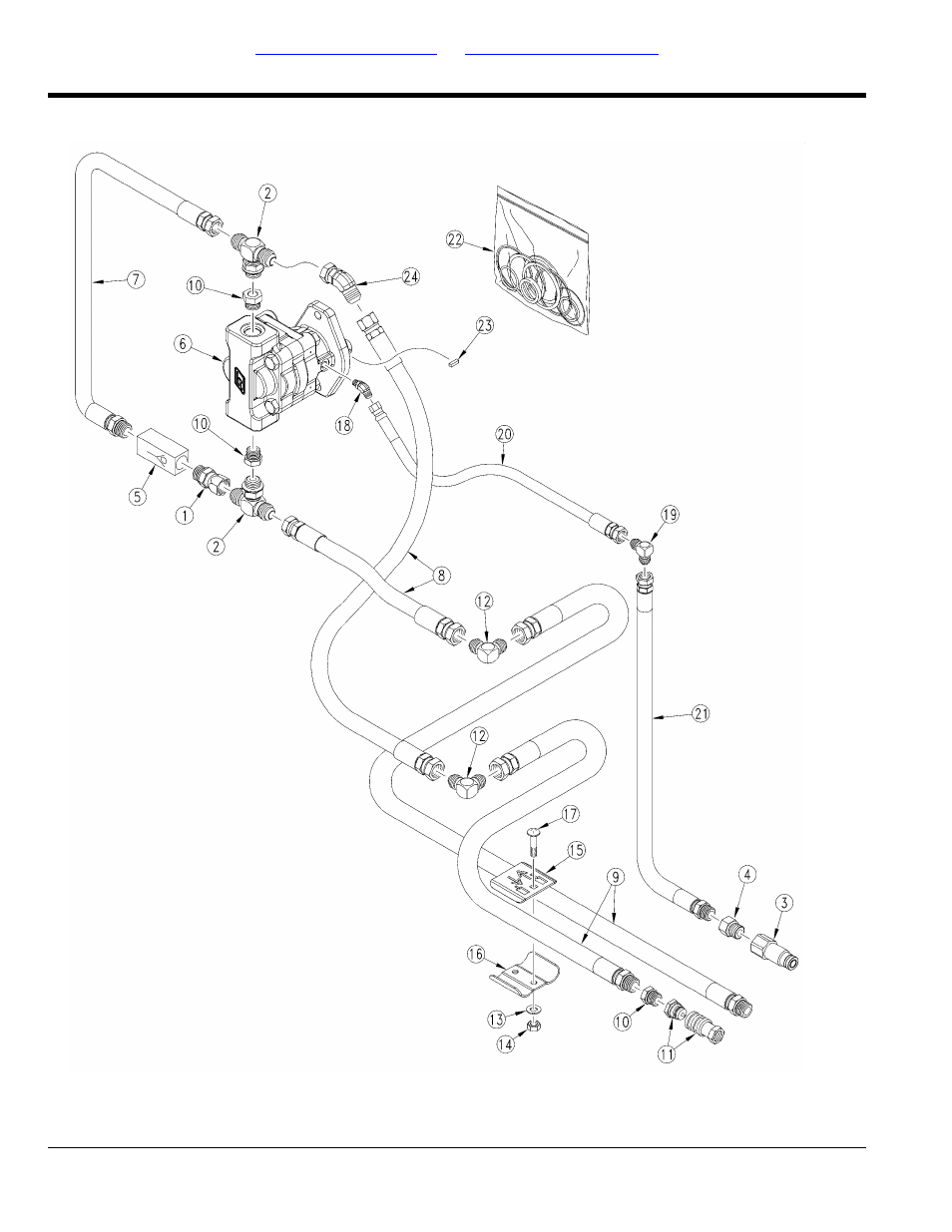 Fan hydraulics, Table of contents part number index fan hydraulics | Great Plains YP4425A Parts Manual User Manual | Page 128 / 192