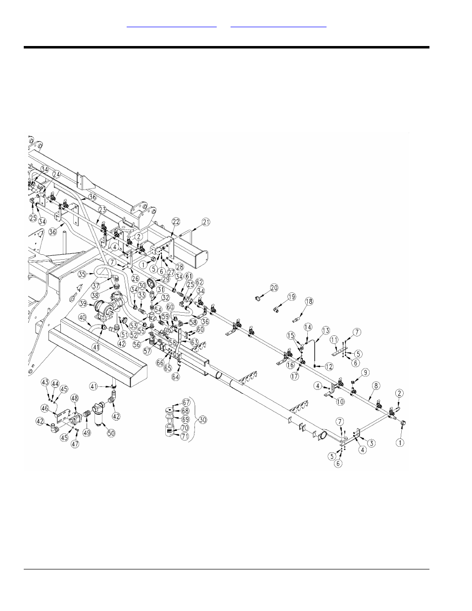 Fertilizer plumbing | Great Plains YP4425A Parts Manual User Manual | Page 166 / 192