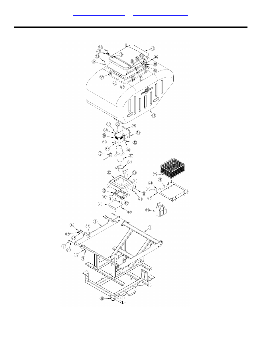 Hopper box to frame | Great Plains YP4425A Parts Manual User Manual | Page 18 / 192