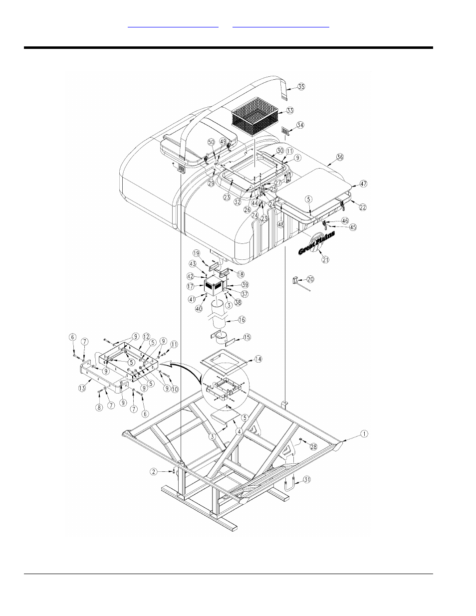 150 bu bulk hopper box to frame | Great Plains YP4425A Parts Manual User Manual | Page 20 / 192