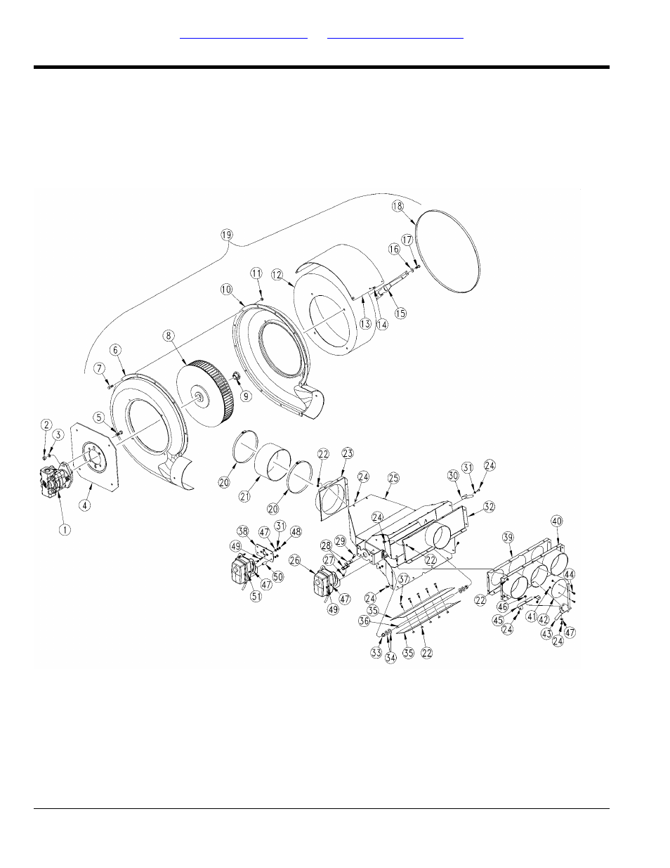 Fan and air valve assembly | Great Plains YP4425A Parts Manual User Manual | Page 28 / 192