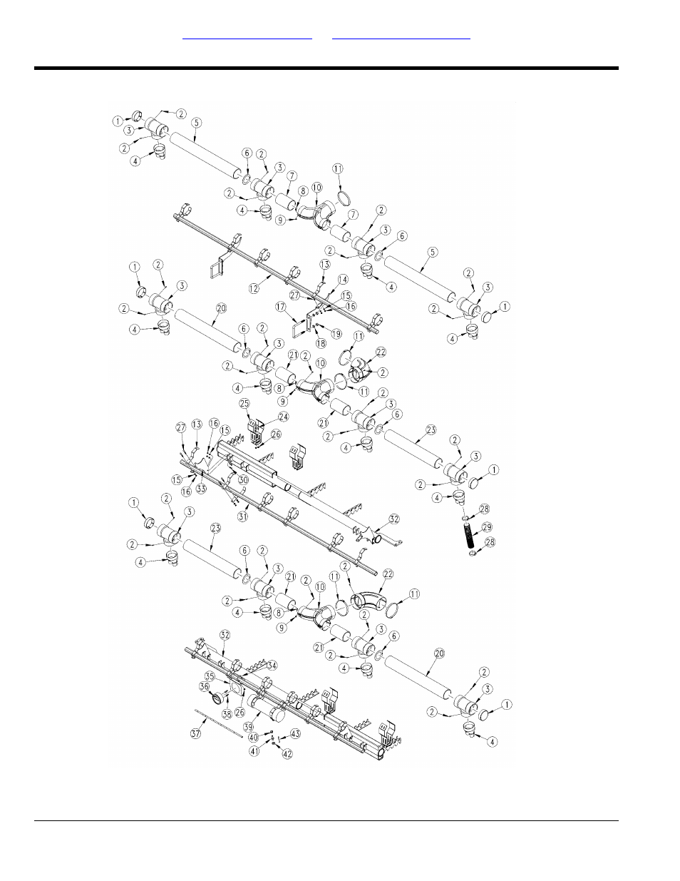 Air delivery 22" spacing | Great Plains YP4425A Parts Manual User Manual | Page 32 / 192