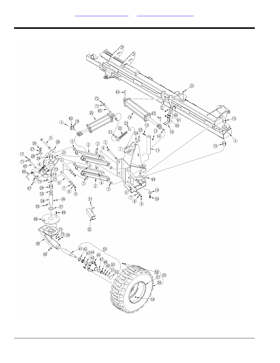 Transport, Gauge wheels, Table of contents part number index gauge wheels | Great Plains YP4425A Parts Manual User Manual | Page 48 / 192