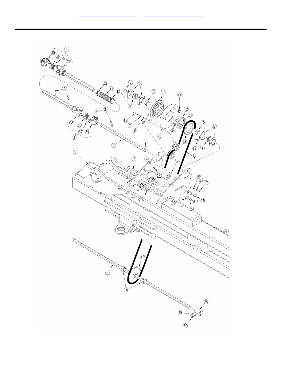 Wing drive, Table of contents part number index wing drive | Great Plains YP4425A Parts Manual User Manual | Page 56 / 192