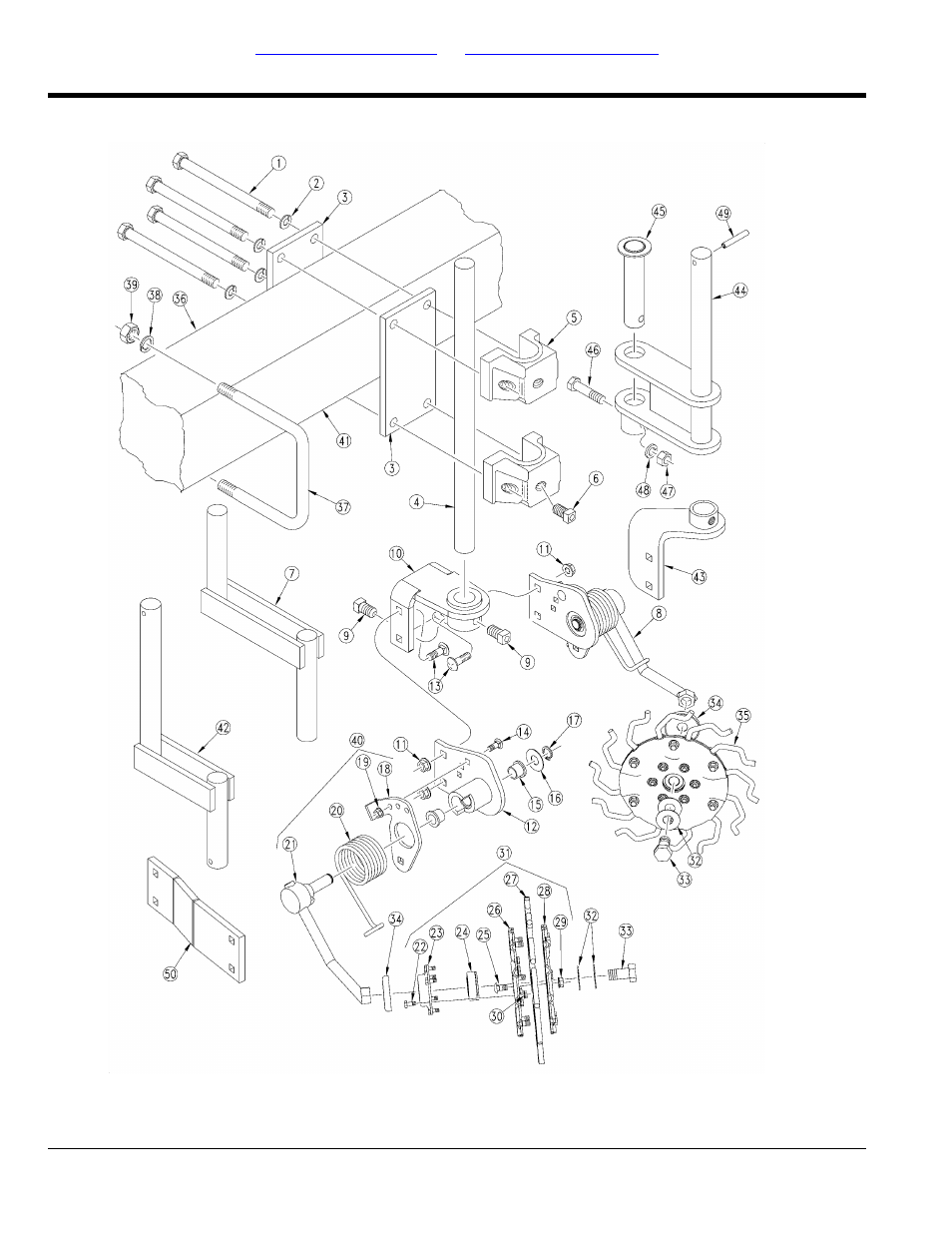 Frame mount double terra-tine | Great Plains YP4425A Parts Manual User Manual | Page 92 / 192