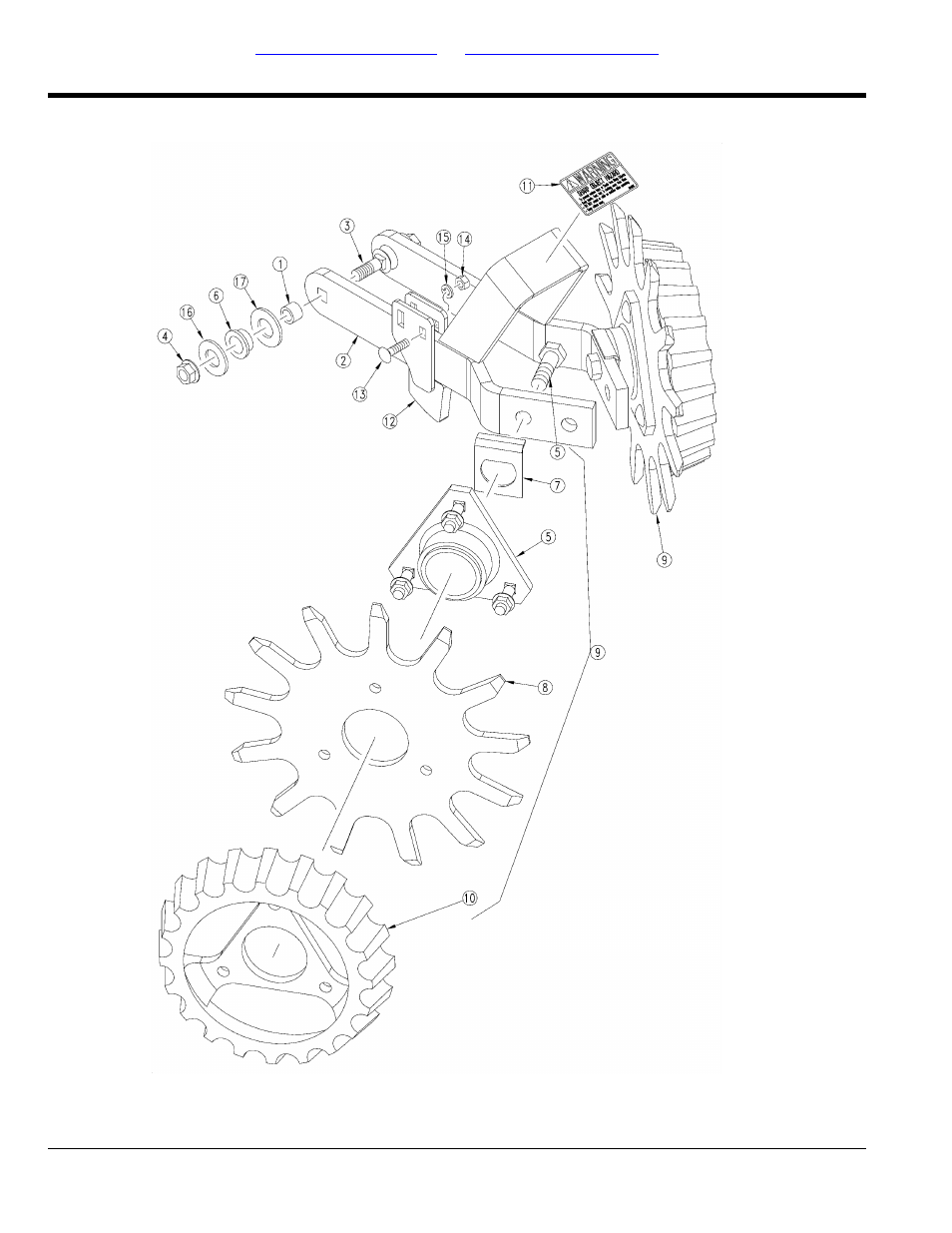 Rigid 13" row cleaner | Great Plains YP4425A Parts Manual User Manual | Page 96 / 192