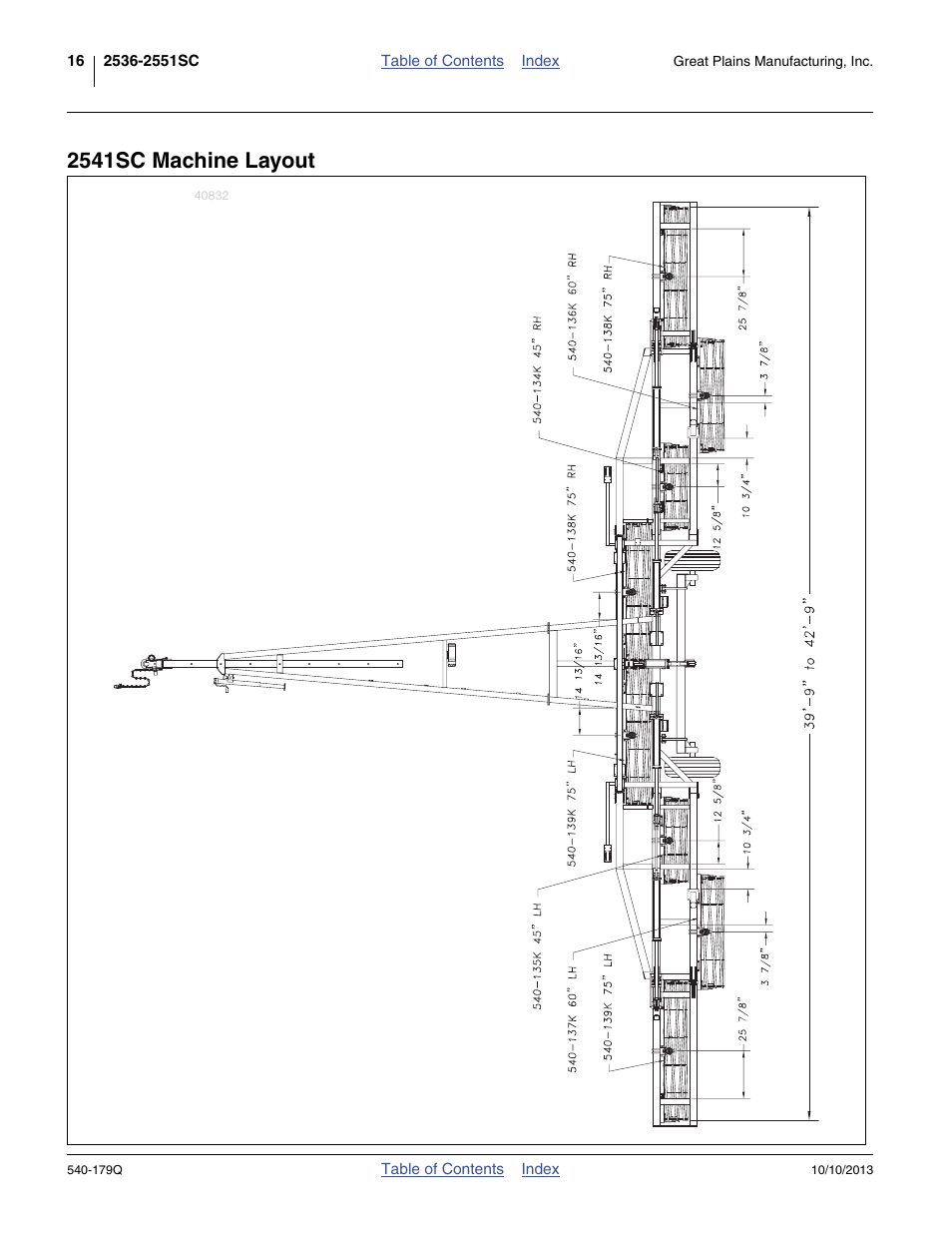 2541sc machine layout | Great Plains 2551SC Predelivery Manual User Manual | Page 20 / 28