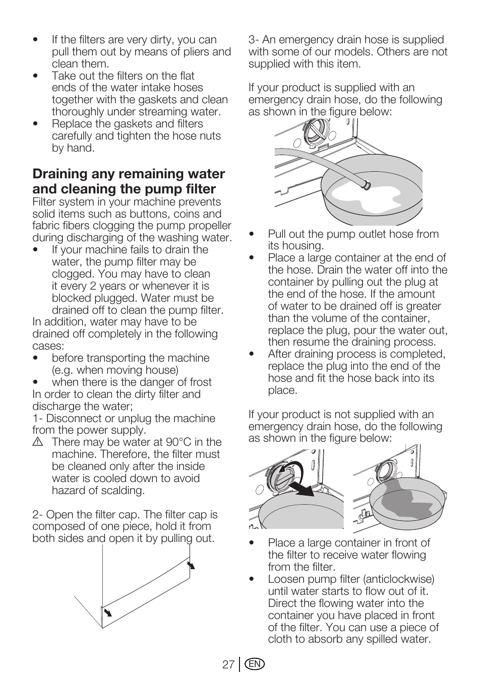 Beko WME 7267 W User Manual | Page 27 / 40