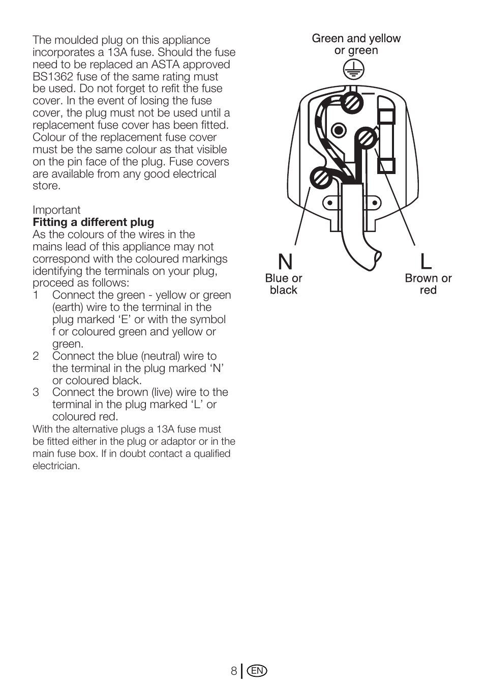 Beko WME 7267 W User Manual | Page 8 / 40