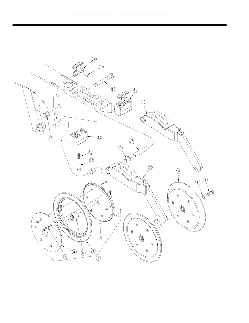 Press wheels, 1 1/4" x 13 1/2" double press wheel | Great Plains 2025P Parts Manual User Manual | Page 70 / 140
