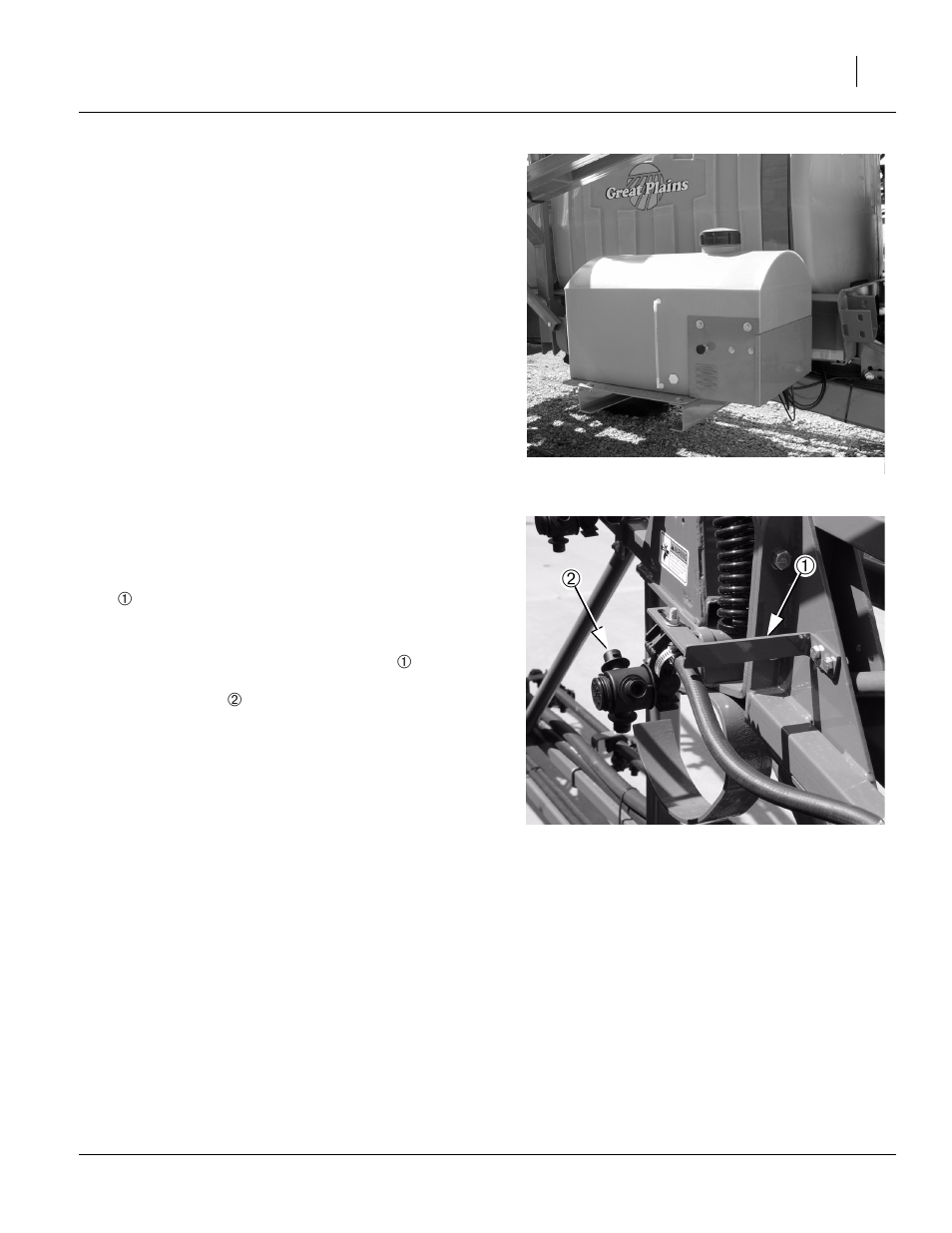 Marker tank, Figure 4 marker tank, Outer jump nozzle | Figure 5 outer jump nozzle | Great Plains TSF1290 Predelivery Manual User Manual | Page 11 / 20