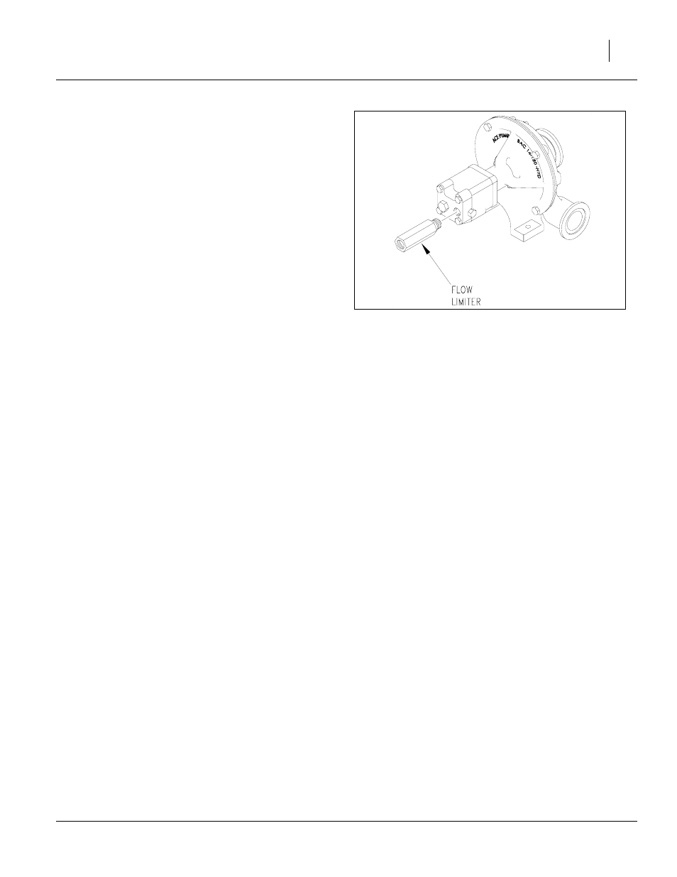 Ace pump flow limiter, Figure 9 ace pump flow limiter, To install | Great Plains TSF1290 Predelivery Manual User Manual | Page 15 / 20