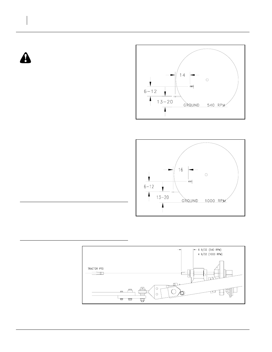 Tractor / pto shaft hook-up, Figure 12 hitch height adjustment, Danger | Great Plains TSF1290 Predelivery Manual User Manual | Page 16 / 20