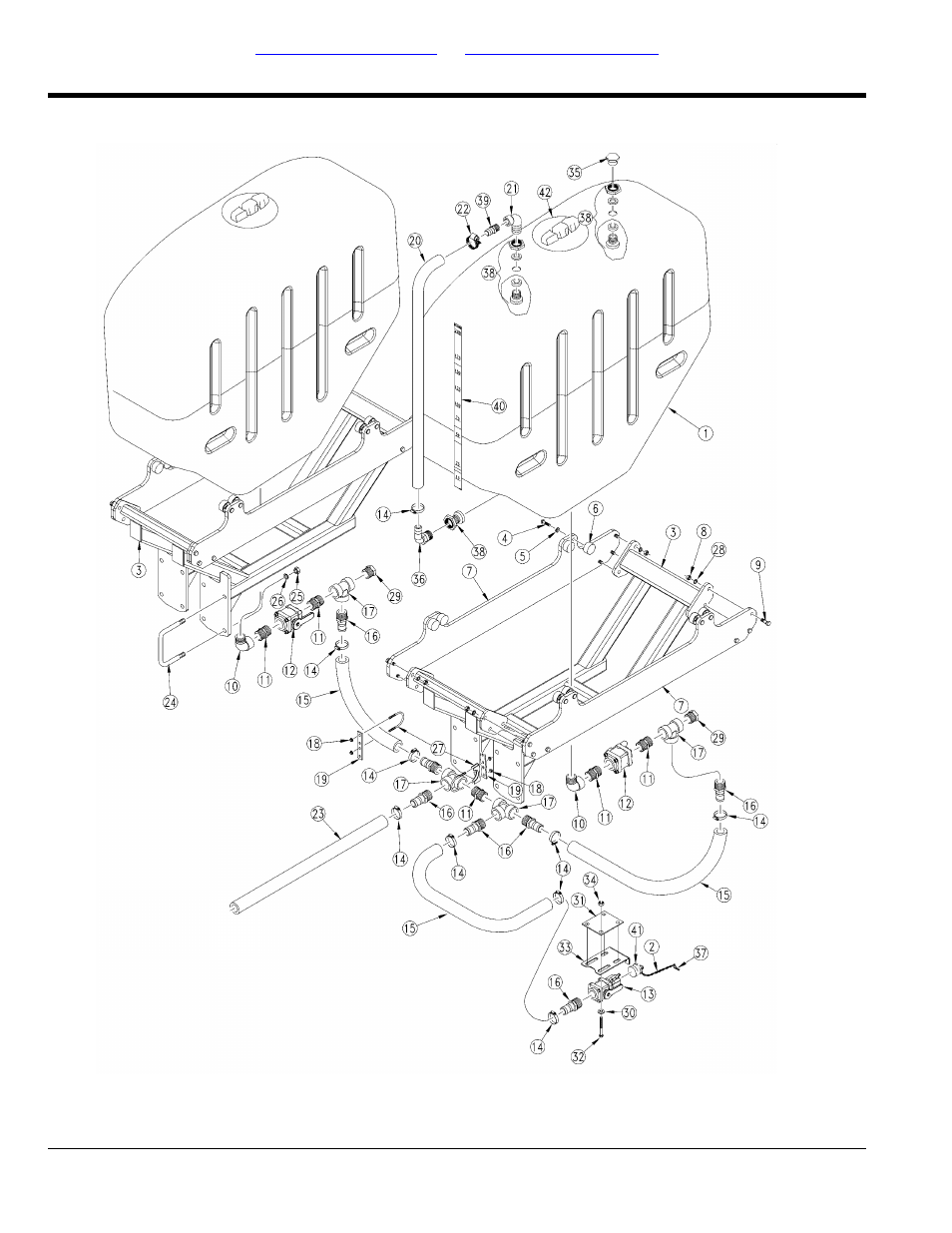 Fertilizer tanks and mounts | Great Plains YP4025A Parts Manual User Manual | Page 210 / 244