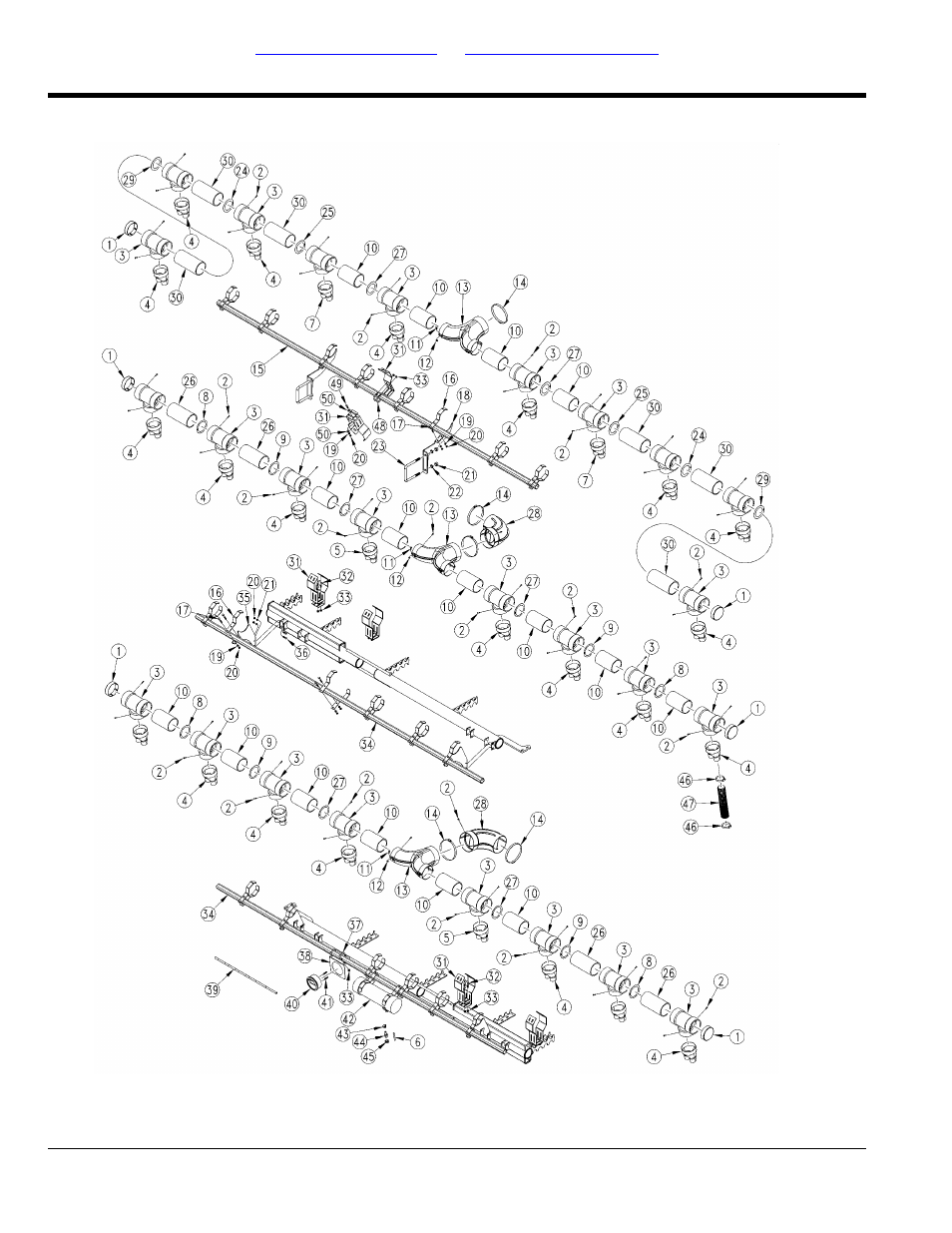Air delivery 10" spacing | Great Plains YP4025A Parts Manual User Manual | Page 42 / 244