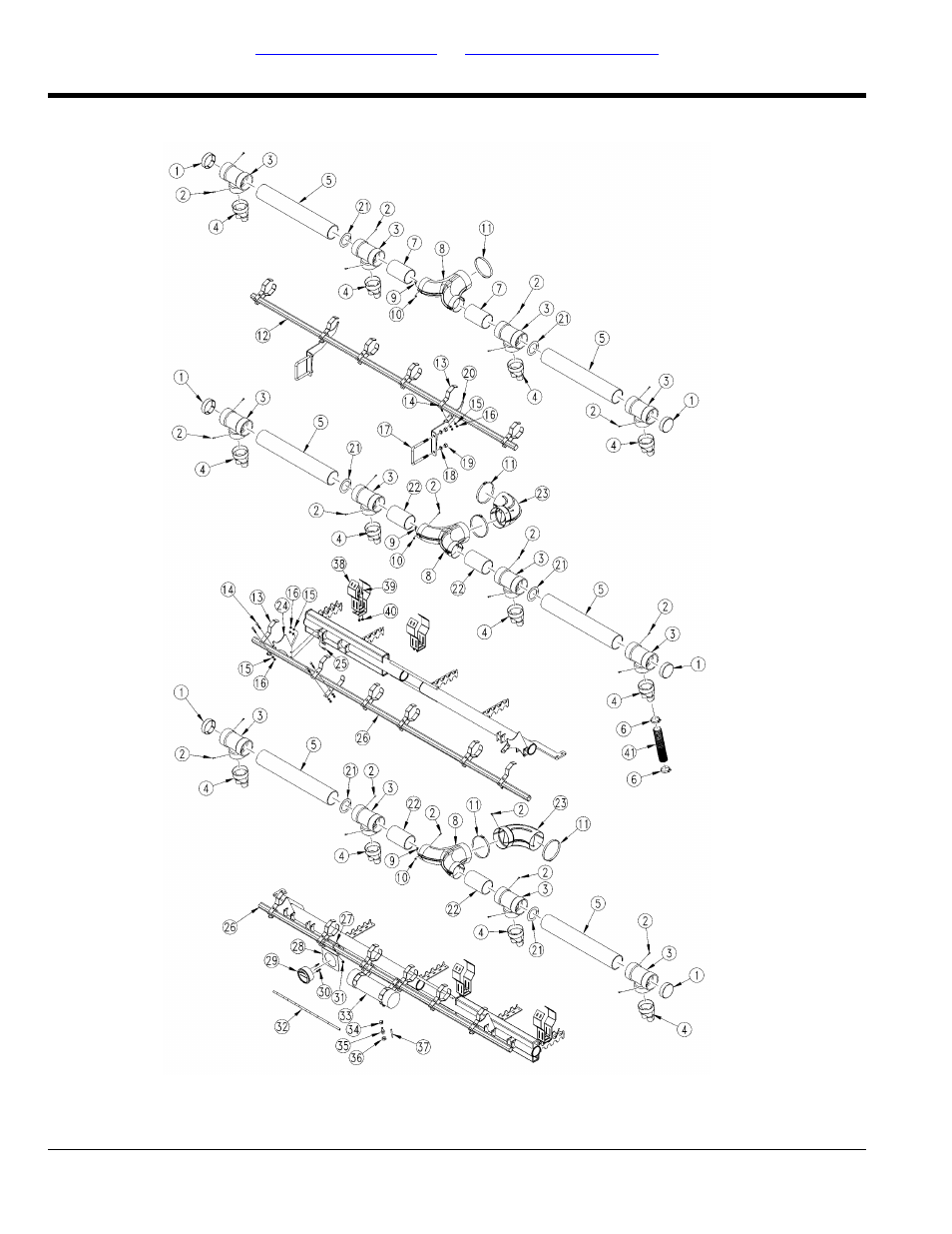 Air delivery 20" spacing | Great Plains YP4025A Parts Manual User Manual | Page 46 / 244