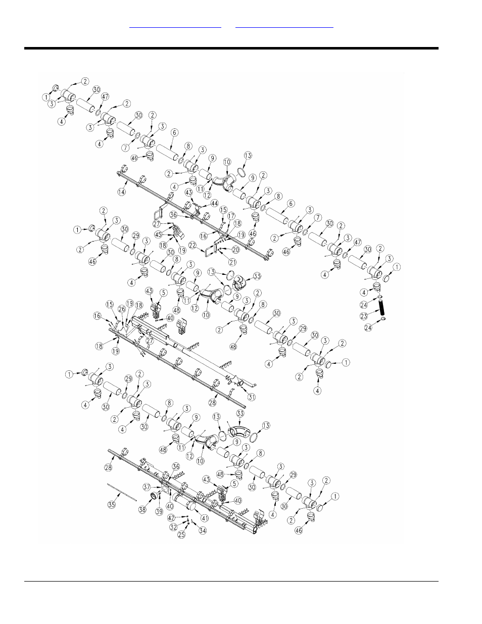 Air delivery 35cm spacing | Great Plains YP4025A Parts Manual User Manual | Page 52 / 244