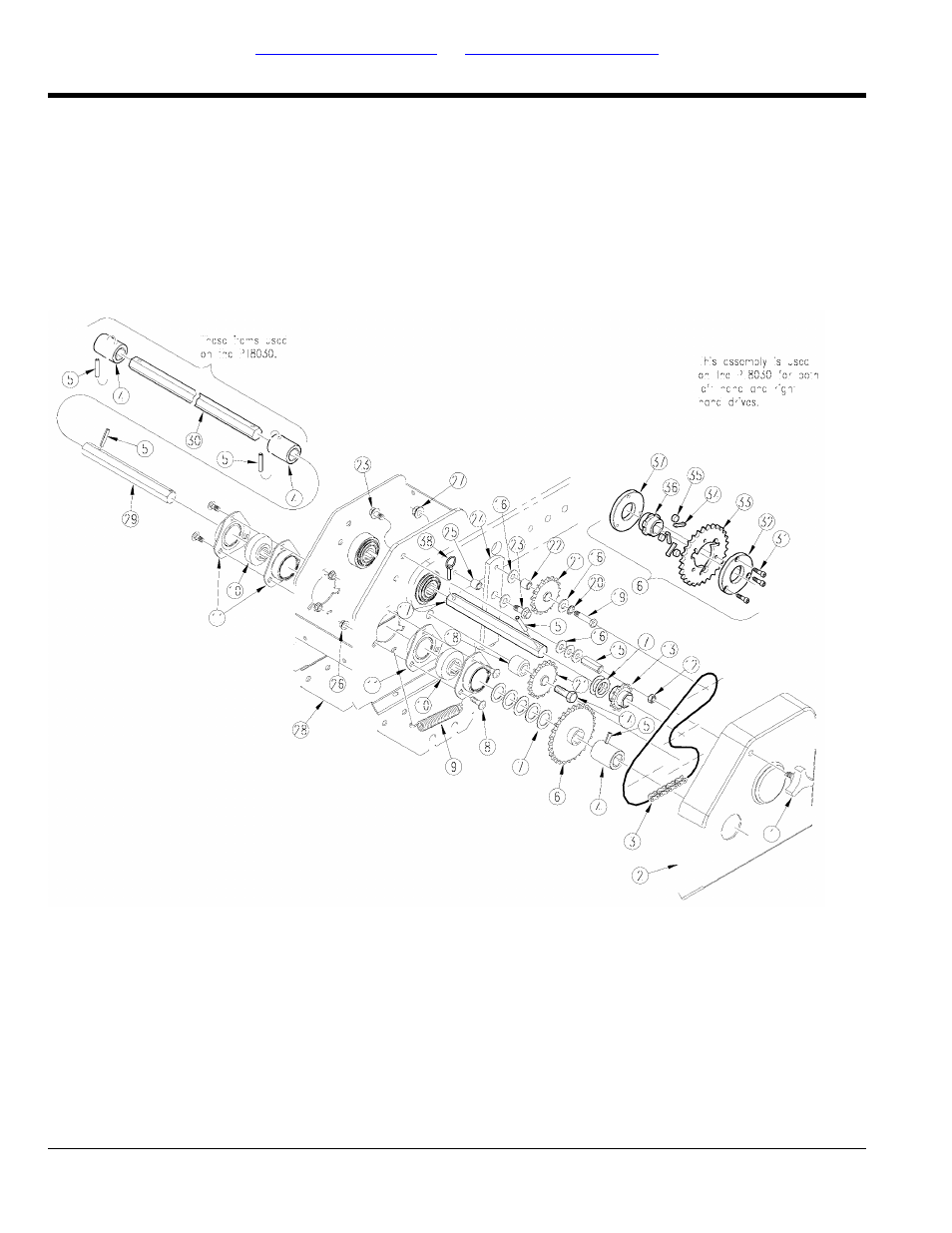 Wheel module drive (6030 s/n u1049+; 8030 s/n, V1013+) | Great Plains PT8030 Predelivery Manual User Manual | Page 38 / 108