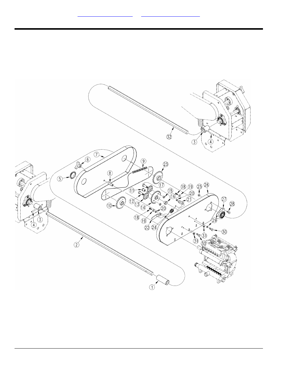 Liquid fertilizer drive (6030 s/n u1048-; 8030 s/n, V1012-) | Great Plains PT8030 Predelivery Manual User Manual | Page 44 / 108