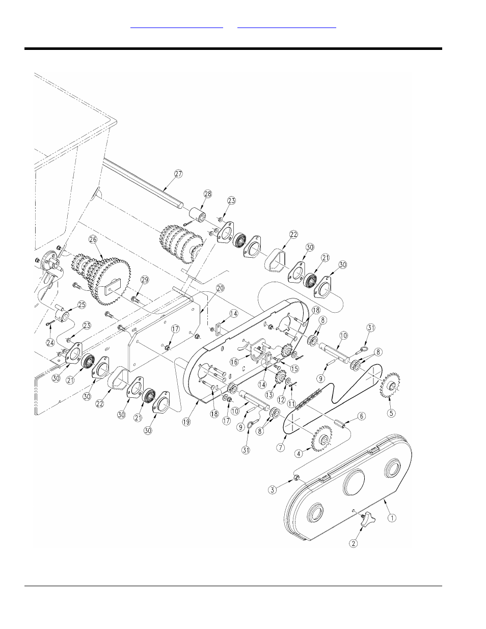 Dry fertilizer drive (6030 s/n u1049+; 8030 s/n, V1013+) | Great Plains PT8030 Predelivery Manual User Manual | Page 46 / 108